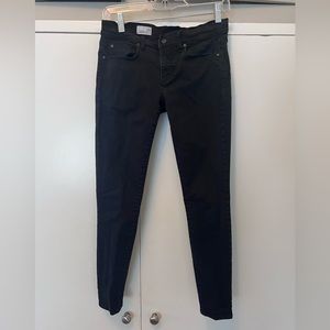 GAP LEGGING JEANS BLACK SIZE 26 Short